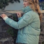 Light Green Puffer Jacket Paris