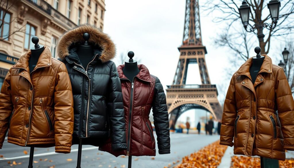 Luxury leather puffers